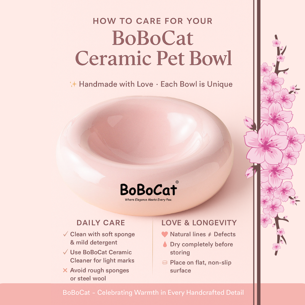 BoBoCat Premium Ceramic Pet Bowl